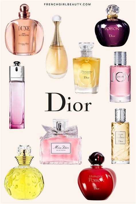 christian dior purfume|christian dior perfumes list.